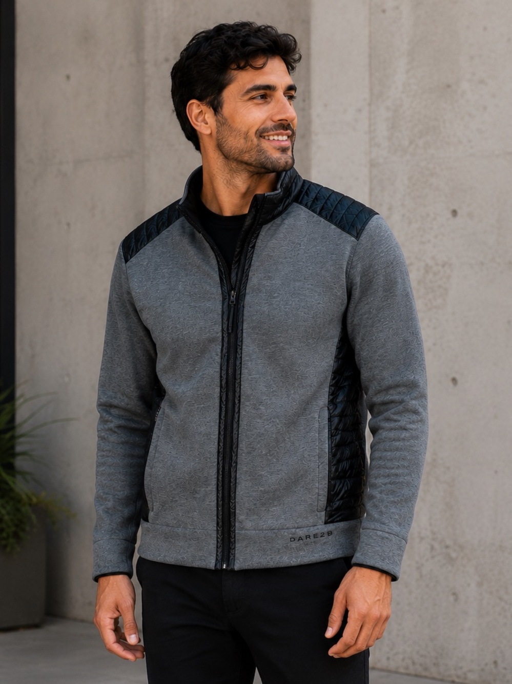 Dare2B Men’s Gray & Black Warm Casual Jacket Size M